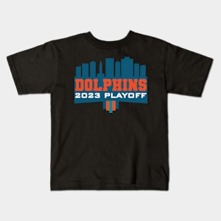 Dolphins 2023 Playoffs Kids T-Shirt